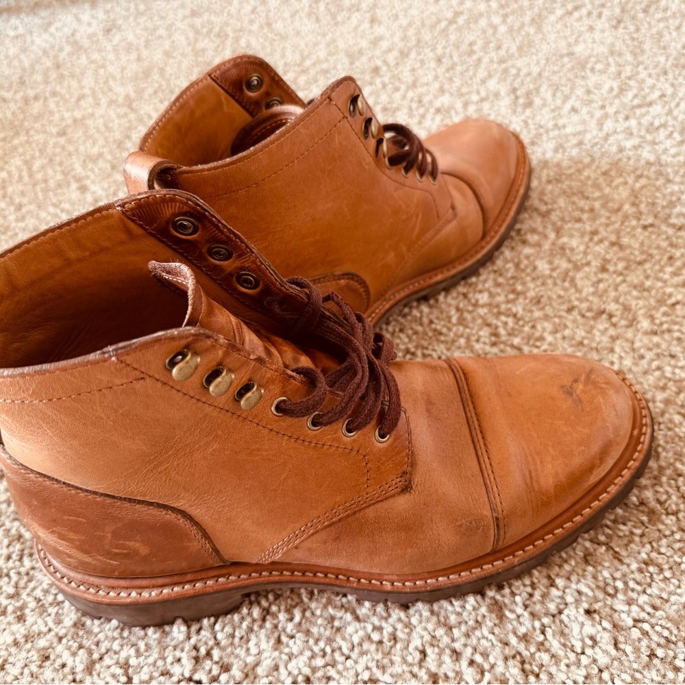 Jcrew Kenton cap-toe boots in Chromexcel® leather